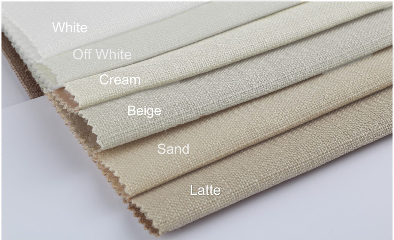Drape Sample Fabric Swatches for Faux Linen Curtains, Drapes | Rhanfold