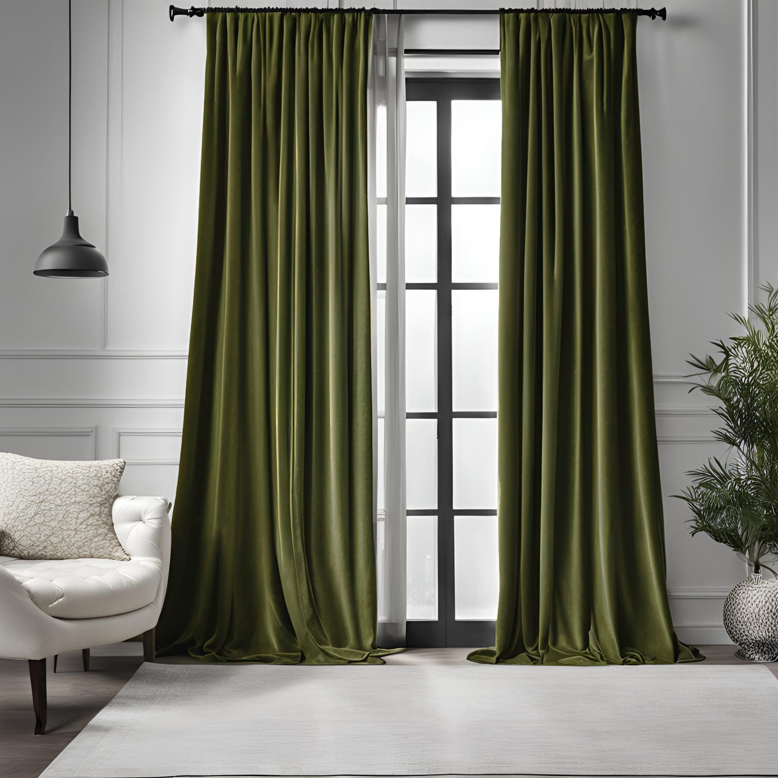 rhanfold olive green velvet